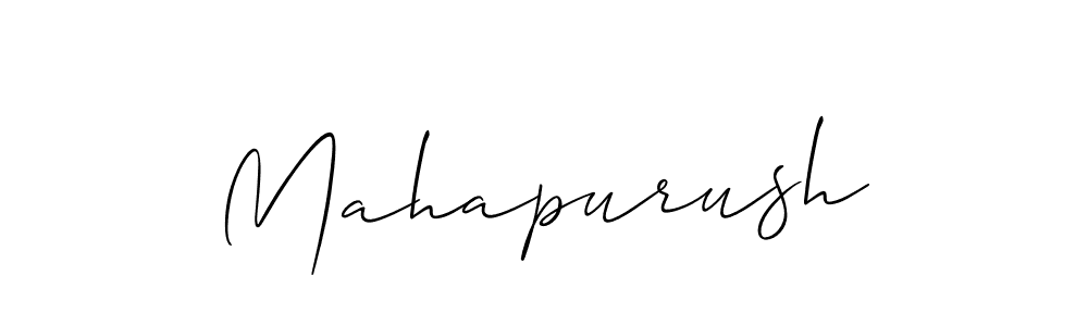 How to make Mahapurush signature? Allison_Script is a professional autograph style. Create handwritten signature for Mahapurush name. Mahapurush signature style 2 images and pictures png