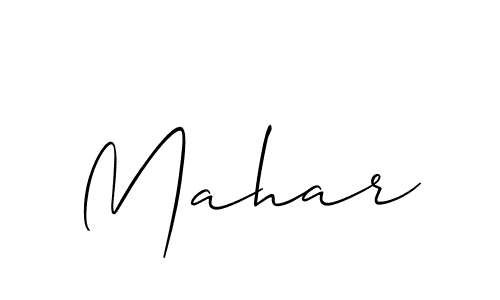 Also You can easily find your signature by using the search form. We will create Mahar name handwritten signature images for you free of cost using Allison_Script sign style. Mahar signature style 2 images and pictures png