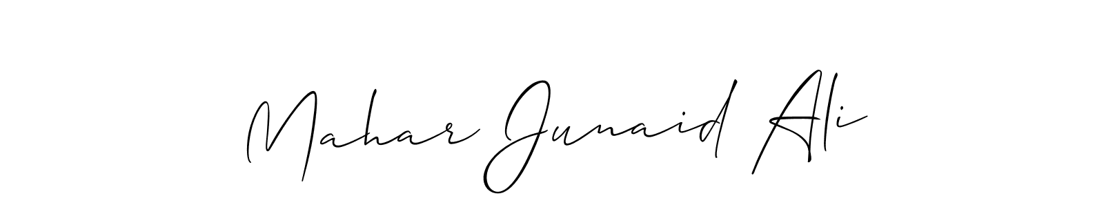 Here are the top 10 professional signature styles for the name Mahar Junaid Ali. These are the best autograph styles you can use for your name. Mahar Junaid Ali signature style 2 images and pictures png