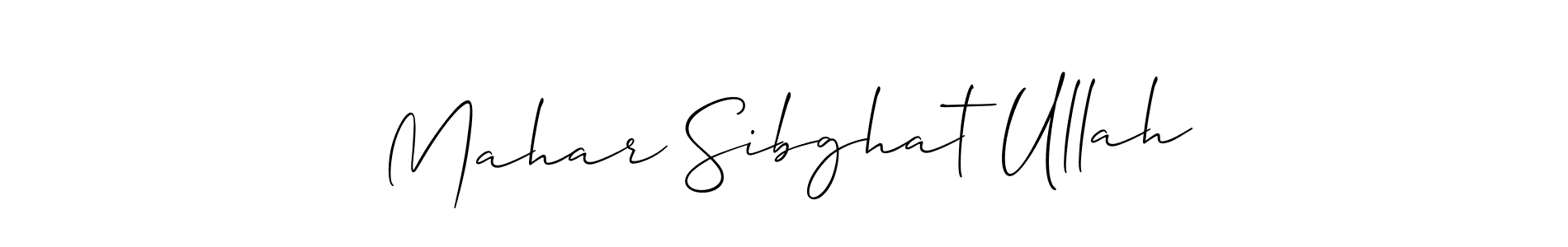 Check out images of Autograph of Mahar Sibghat Ullah name. Actor Mahar Sibghat Ullah Signature Style. Allison_Script is a professional sign style online. Mahar Sibghat Ullah signature style 2 images and pictures png