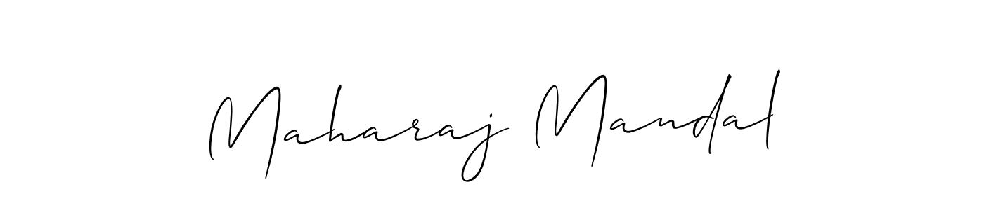 Design your own signature with our free online signature maker. With this signature software, you can create a handwritten (Allison_Script) signature for name Maharaj Mandal. Maharaj Mandal signature style 2 images and pictures png