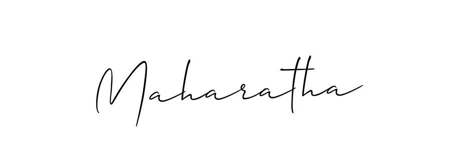 Design your own signature with our free online signature maker. With this signature software, you can create a handwritten (Allison_Script) signature for name Maharatha. Maharatha signature style 2 images and pictures png