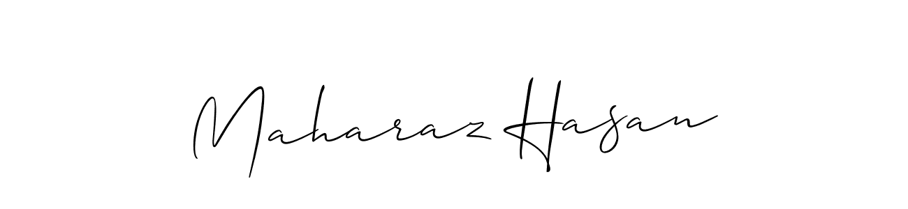 Create a beautiful signature design for name Maharaz Hasan. With this signature (Allison_Script) fonts, you can make a handwritten signature for free. Maharaz Hasan signature style 2 images and pictures png