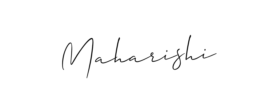 How to make Maharishi signature? Allison_Script is a professional autograph style. Create handwritten signature for Maharishi name. Maharishi signature style 2 images and pictures png