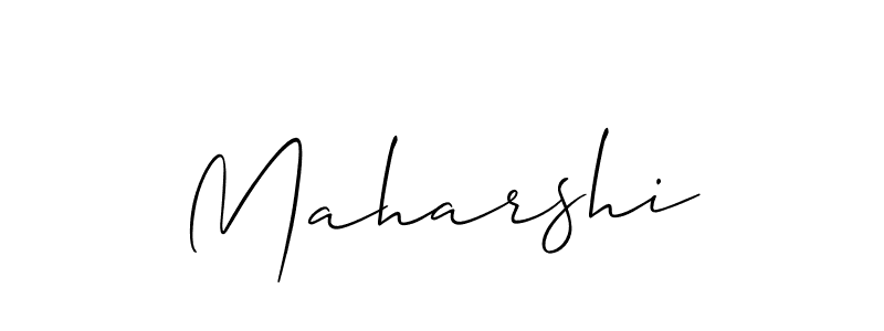 How to make Maharshi signature? Allison_Script is a professional autograph style. Create handwritten signature for Maharshi name. Maharshi signature style 2 images and pictures png