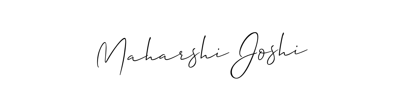 Also we have Maharshi Joshi name is the best signature style. Create professional handwritten signature collection using Allison_Script autograph style. Maharshi Joshi signature style 2 images and pictures png