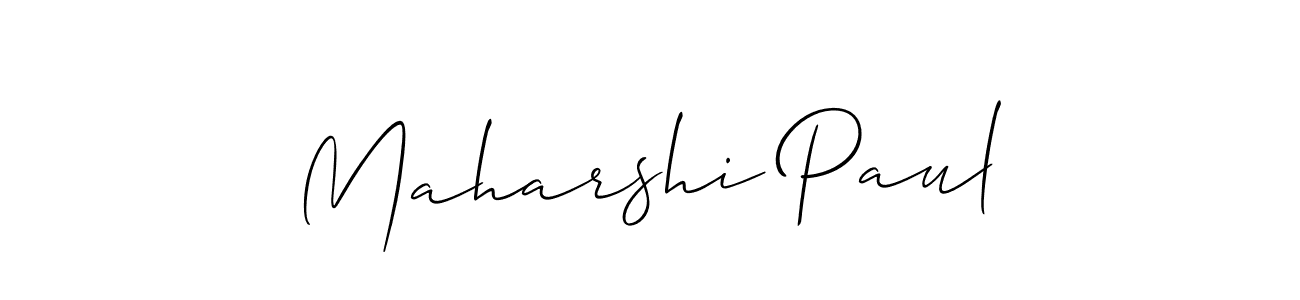 How to make Maharshi Paul signature? Allison_Script is a professional autograph style. Create handwritten signature for Maharshi Paul name. Maharshi Paul signature style 2 images and pictures png