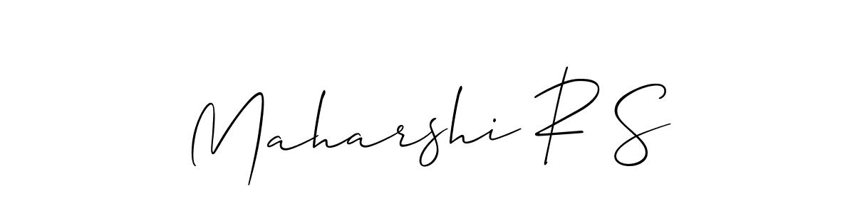 How to Draw Maharshi R S signature style? Allison_Script is a latest design signature styles for name Maharshi R S. Maharshi R S signature style 2 images and pictures png