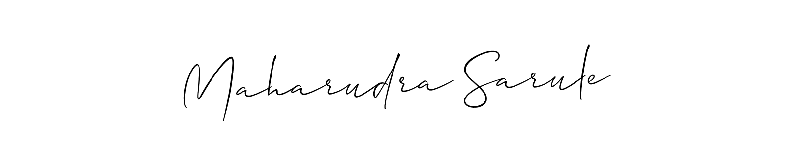 Use a signature maker to create a handwritten signature online. With this signature software, you can design (Allison_Script) your own signature for name Maharudra Sarule. Maharudra Sarule signature style 2 images and pictures png