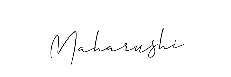 Design your own signature with our free online signature maker. With this signature software, you can create a handwritten (Allison_Script) signature for name Maharushi. Maharushi signature style 2 images and pictures png