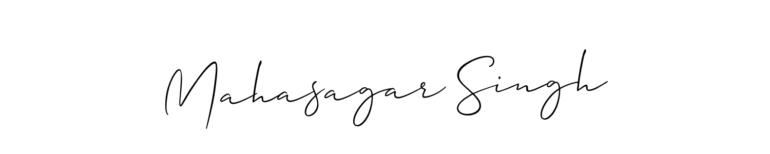 if you are searching for the best signature style for your name Mahasagar Singh. so please give up your signature search. here we have designed multiple signature styles  using Allison_Script. Mahasagar Singh signature style 2 images and pictures png