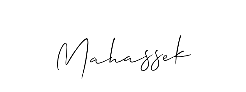 Also we have Mahassek name is the best signature style. Create professional handwritten signature collection using Allison_Script autograph style. Mahassek signature style 2 images and pictures png