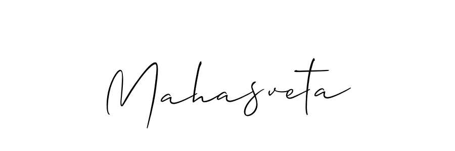 Use a signature maker to create a handwritten signature online. With this signature software, you can design (Allison_Script) your own signature for name Mahasveta. Mahasveta signature style 2 images and pictures png