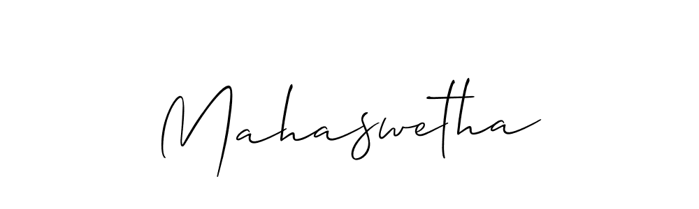 if you are searching for the best signature style for your name Mahaswetha. so please give up your signature search. here we have designed multiple signature styles  using Allison_Script. Mahaswetha signature style 2 images and pictures png