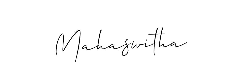 It looks lik you need a new signature style for name Mahaswitha. Design unique handwritten (Allison_Script) signature with our free signature maker in just a few clicks. Mahaswitha signature style 2 images and pictures png