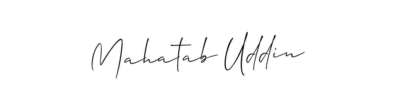 Make a beautiful signature design for name Mahatab Uddin. With this signature (Allison_Script) style, you can create a handwritten signature for free. Mahatab Uddin signature style 2 images and pictures png