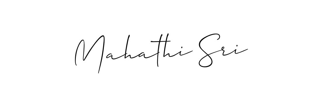 The best way (Allison_Script) to make a short signature is to pick only two or three words in your name. The name Mahathi Sri include a total of six letters. For converting this name. Mahathi Sri signature style 2 images and pictures png