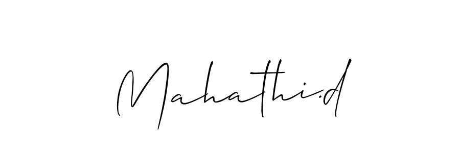 You can use this online signature creator to create a handwritten signature for the name Mahathi.d. This is the best online autograph maker. Mahathi.d signature style 2 images and pictures png