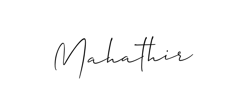 Also we have Mahathir name is the best signature style. Create professional handwritten signature collection using Allison_Script autograph style. Mahathir signature style 2 images and pictures png