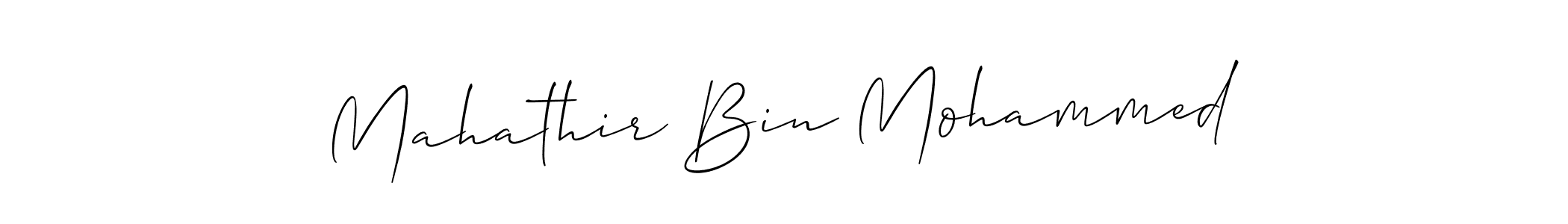 You should practise on your own different ways (Allison_Script) to write your name (Mahathir Bin Mohammed) in signature. don't let someone else do it for you. Mahathir Bin Mohammed signature style 2 images and pictures png