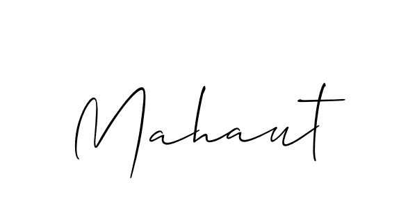 Make a beautiful signature design for name Mahaut. With this signature (Allison_Script) style, you can create a handwritten signature for free. Mahaut signature style 2 images and pictures png