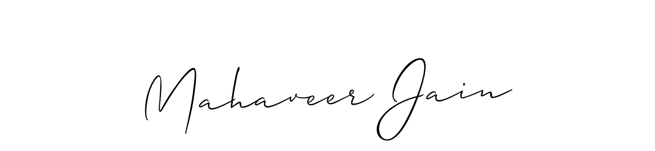 Design your own signature with our free online signature maker. With this signature software, you can create a handwritten (Allison_Script) signature for name Mahaveer Jain. Mahaveer Jain signature style 2 images and pictures png