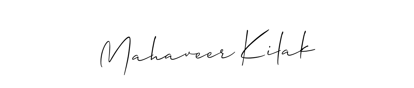 How to make Mahaveer Kilak signature? Allison_Script is a professional autograph style. Create handwritten signature for Mahaveer Kilak name. Mahaveer Kilak signature style 2 images and pictures png