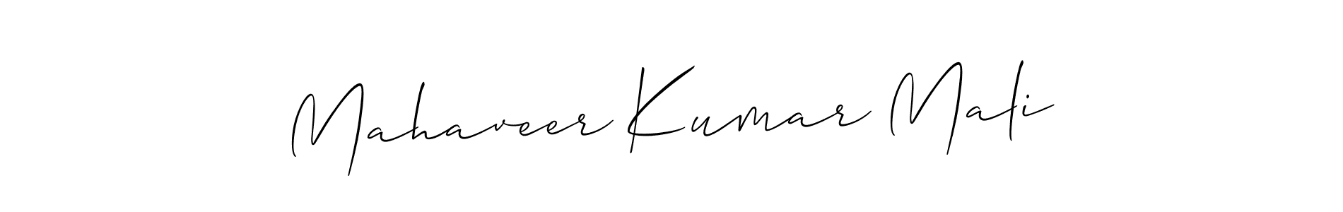 Make a short Mahaveer Kumar Mali signature style. Manage your documents anywhere anytime using Allison_Script. Create and add eSignatures, submit forms, share and send files easily. Mahaveer Kumar Mali signature style 2 images and pictures png