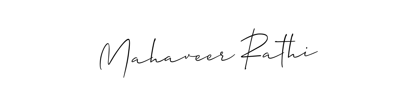 Use a signature maker to create a handwritten signature online. With this signature software, you can design (Allison_Script) your own signature for name Mahaveer Rathi. Mahaveer Rathi signature style 2 images and pictures png