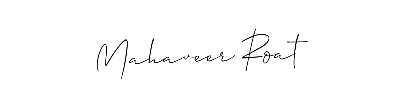 Make a beautiful signature design for name Mahaveer Roat. With this signature (Allison_Script) style, you can create a handwritten signature for free. Mahaveer Roat signature style 2 images and pictures png