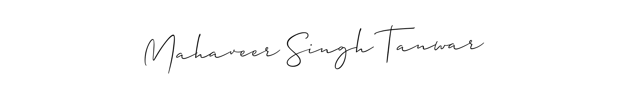 Allison_Script is a professional signature style that is perfect for those who want to add a touch of class to their signature. It is also a great choice for those who want to make their signature more unique. Get Mahaveer Singh Tanwar name to fancy signature for free. Mahaveer Singh Tanwar signature style 2 images and pictures png
