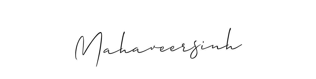 Also we have Mahaveersinh name is the best signature style. Create professional handwritten signature collection using Allison_Script autograph style. Mahaveersinh signature style 2 images and pictures png