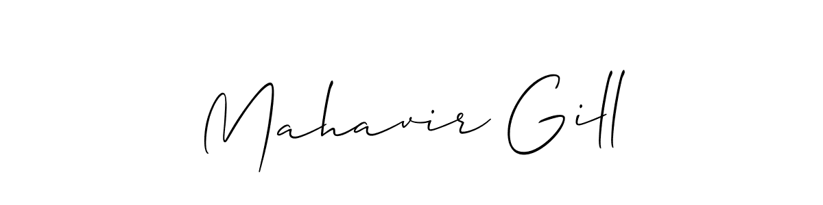 if you are searching for the best signature style for your name Mahavir Gill. so please give up your signature search. here we have designed multiple signature styles  using Allison_Script. Mahavir Gill signature style 2 images and pictures png