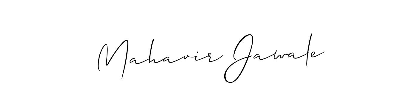 Allison_Script is a professional signature style that is perfect for those who want to add a touch of class to their signature. It is also a great choice for those who want to make their signature more unique. Get Mahavir Jawale name to fancy signature for free. Mahavir Jawale signature style 2 images and pictures png