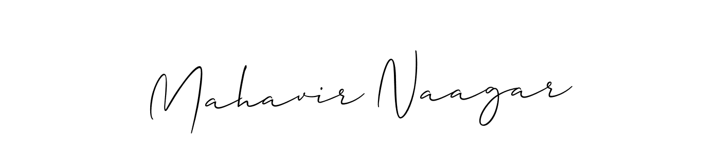 Create a beautiful signature design for name Mahavir Naagar. With this signature (Allison_Script) fonts, you can make a handwritten signature for free. Mahavir Naagar signature style 2 images and pictures png