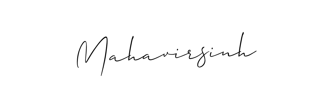Create a beautiful signature design for name Mahavirsinh. With this signature (Allison_Script) fonts, you can make a handwritten signature for free. Mahavirsinh signature style 2 images and pictures png