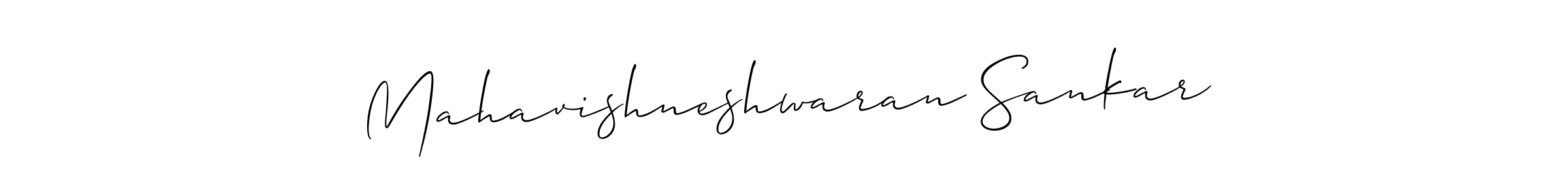 if you are searching for the best signature style for your name Mahavishneshwaran Sankar. so please give up your signature search. here we have designed multiple signature styles  using Allison_Script. Mahavishneshwaran Sankar signature style 2 images and pictures png