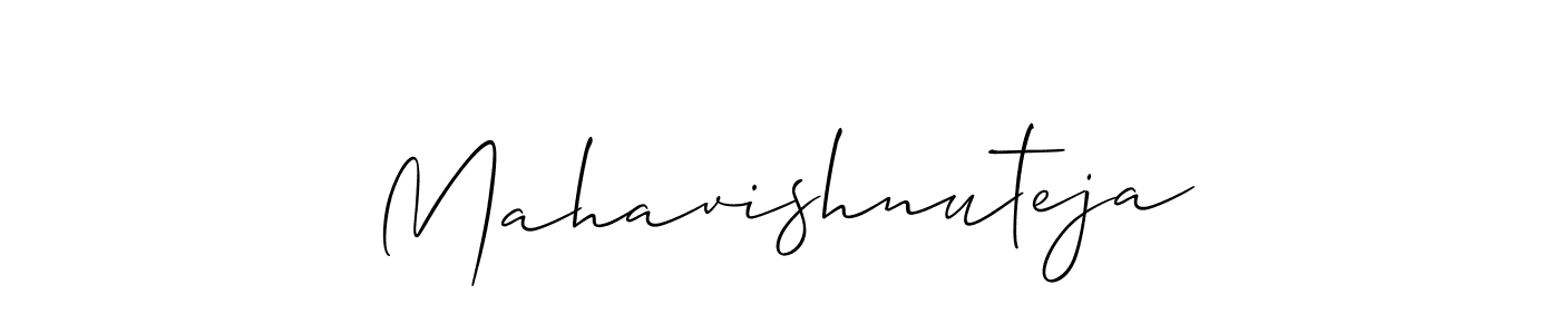 if you are searching for the best signature style for your name Mahavishnuteja. so please give up your signature search. here we have designed multiple signature styles  using Allison_Script. Mahavishnuteja signature style 2 images and pictures png
