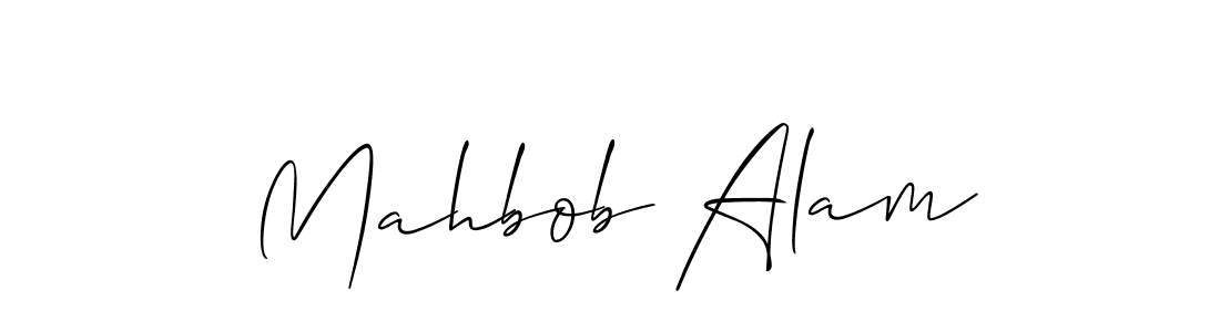 How to make Mahbob Alam signature? Allison_Script is a professional autograph style. Create handwritten signature for Mahbob Alam name. Mahbob Alam signature style 2 images and pictures png