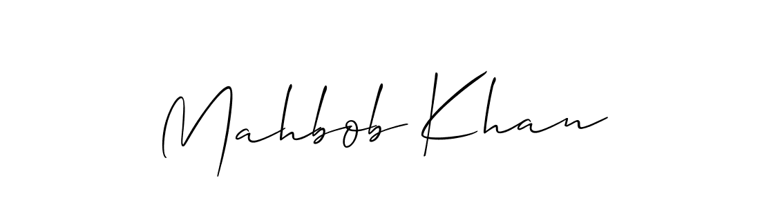 How to make Mahbob Khan signature? Allison_Script is a professional autograph style. Create handwritten signature for Mahbob Khan name. Mahbob Khan signature style 2 images and pictures png