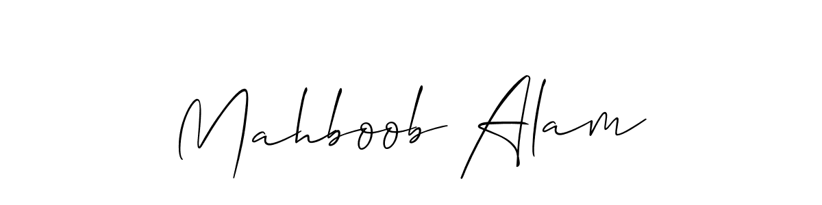 The best way (Allison_Script) to make a short signature is to pick only two or three words in your name. The name Mahboob Alam include a total of six letters. For converting this name. Mahboob Alam signature style 2 images and pictures png