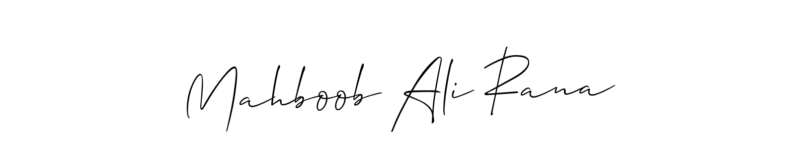 You should practise on your own different ways (Allison_Script) to write your name (Mahboob Ali Rana) in signature. don't let someone else do it for you. Mahboob Ali Rana signature style 2 images and pictures png