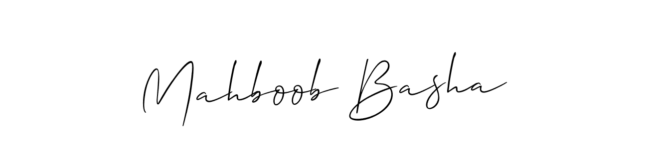 Also we have Mahboob Basha name is the best signature style. Create professional handwritten signature collection using Allison_Script autograph style. Mahboob Basha signature style 2 images and pictures png
