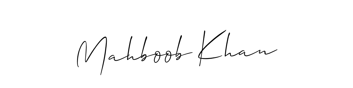 Make a short Mahboob Khan signature style. Manage your documents anywhere anytime using Allison_Script. Create and add eSignatures, submit forms, share and send files easily. Mahboob Khan signature style 2 images and pictures png