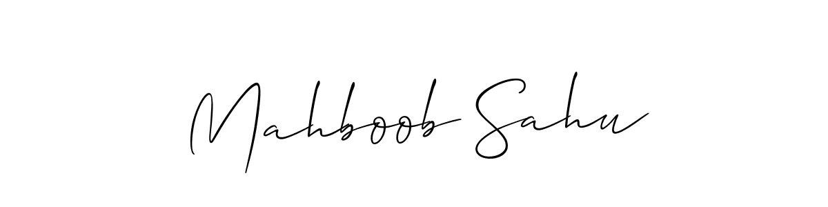 Also You can easily find your signature by using the search form. We will create Mahboob Sahu name handwritten signature images for you free of cost using Allison_Script sign style. Mahboob Sahu signature style 2 images and pictures png