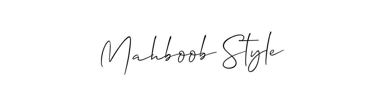 You should practise on your own different ways (Allison_Script) to write your name (Mahboob Style) in signature. don't let someone else do it for you. Mahboob Style signature style 2 images and pictures png