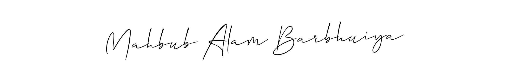 Use a signature maker to create a handwritten signature online. With this signature software, you can design (Allison_Script) your own signature for name Mahbub Alam Barbhuiya. Mahbub Alam Barbhuiya signature style 2 images and pictures png
