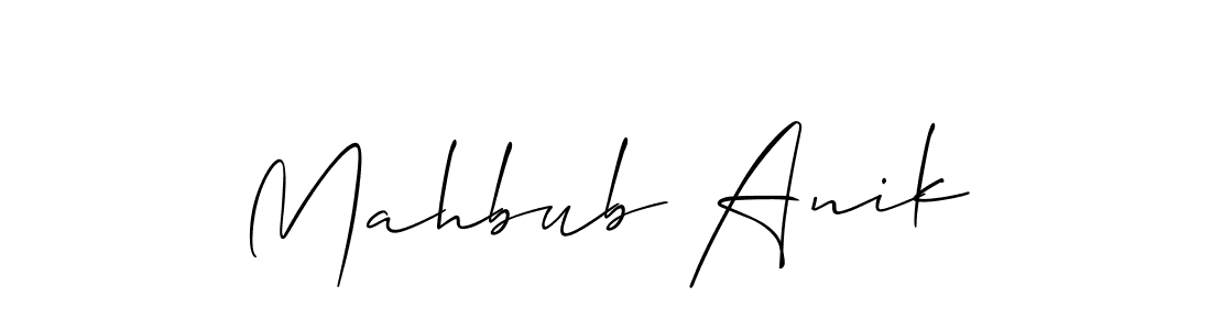 This is the best signature style for the Mahbub Anik name. Also you like these signature font (Allison_Script). Mix name signature. Mahbub Anik signature style 2 images and pictures png