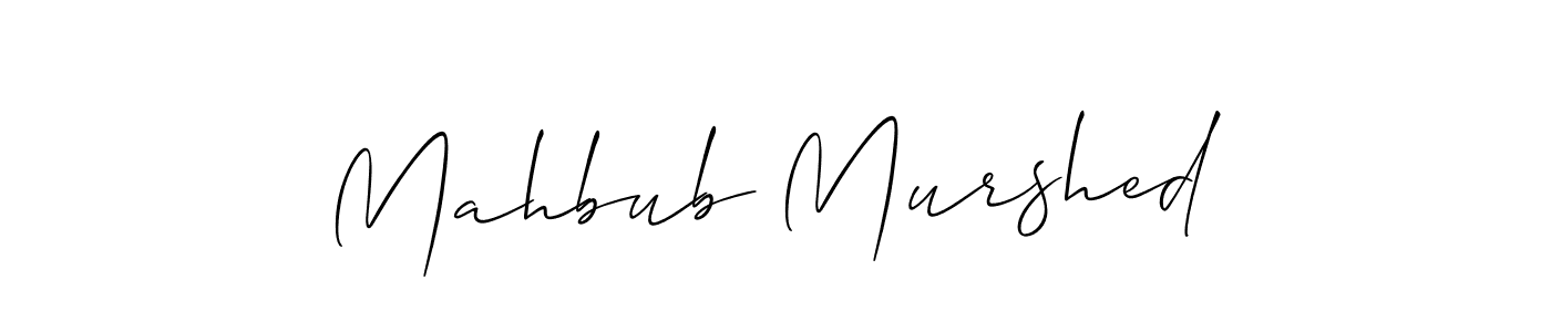 How to Draw Mahbub Murshed signature style? Allison_Script is a latest design signature styles for name Mahbub Murshed. Mahbub Murshed signature style 2 images and pictures png