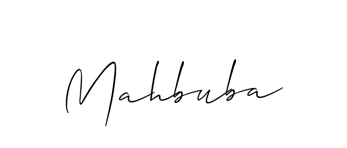 if you are searching for the best signature style for your name Mahbuba. so please give up your signature search. here we have designed multiple signature styles  using Allison_Script. Mahbuba signature style 2 images and pictures png